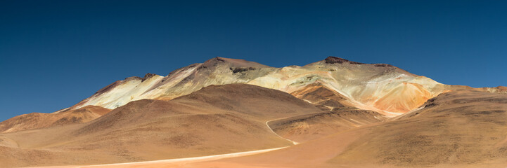 Panorama of the Dali desert mountain