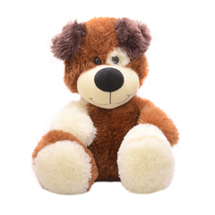 soft toy teddy bear isolated on white