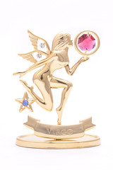 Fairy golden figurine isolated on white