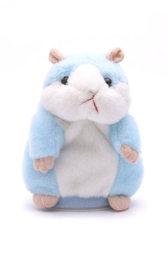 soft toy hamster isolated on white