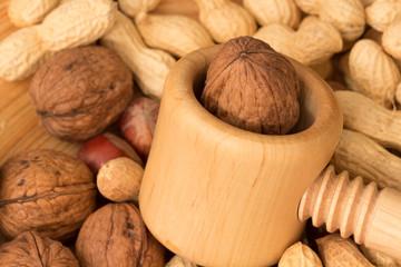 nutcracker with nuts