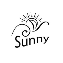 Vector logo sun 