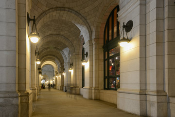 Washington DC, Union Station during Christmas