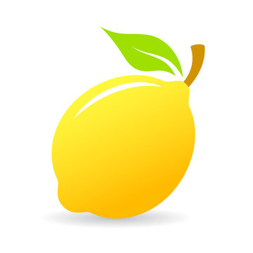 Fresh Lemon Vector Icon