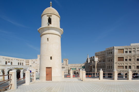Minaret near Waqif Souq, Doha, Qatar 