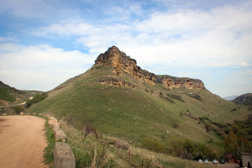 Fototapeta premium Пейзаж близ Медовых водопадов, Карачаево-Черкесия, Россия