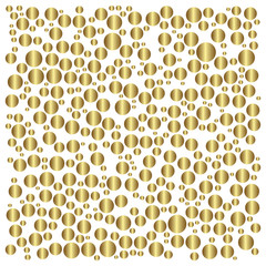 Gold circle pattern, golden style background  illustration, foil design