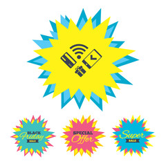 Mobile payments icon. Smartphone, credit card.