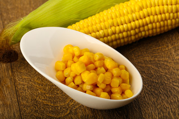 Sweet canned corn
