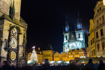 Prague on the Christmas, Czech Republic