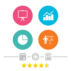 Diagram graph Pie chart. Presentation billboard.