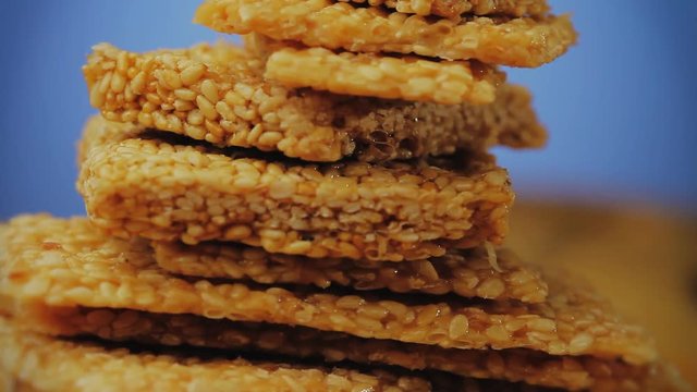 Sesame, Pasteli candy detail