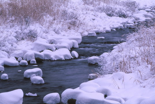雪の川原