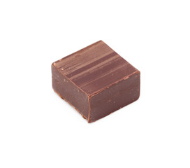 chocolate on white background