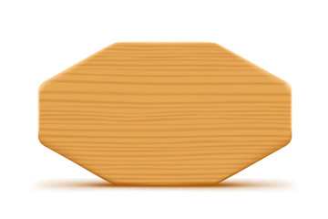 wooden board on white