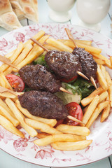 Kofta kebab skewer
