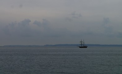 Segelboot auf der Ostsee