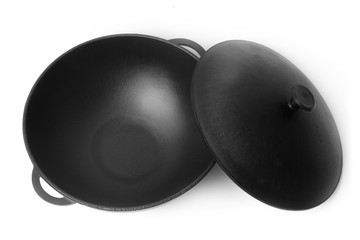 Cooking pot isolated on white background