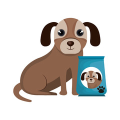 Fototapeta na wymiar dog food product isolated icon vector illustration design