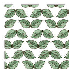 leafs plant ecology icon vector illustration design