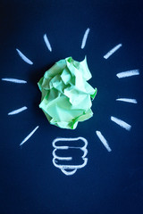 concept idea inspiration on dark background top view