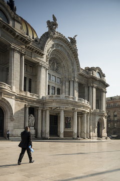 Exterior of Palacio de Bellas Artes, Mexico City, Mexico