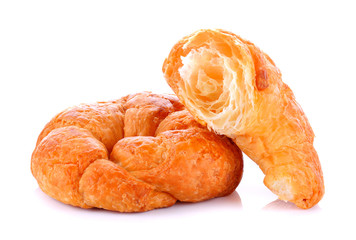Croissant isolated on white background