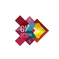 Infographics geometric business template