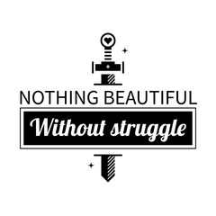 Naklejka premium Typographic poster with aphorism 