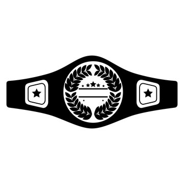 Boxing Belt Isolated Icon Vector Illustration Design