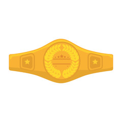boxing belt isolated icon vector illustration design