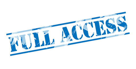 full access blue stamp on white background © cone88