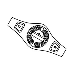 boxing belt isolated icon vector illustration design