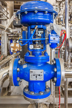 Water pump installed on machine- Industrial zone