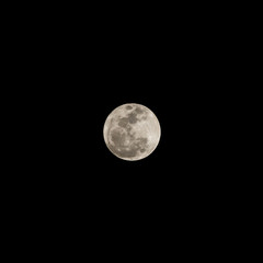 Super full moon over Thailand on November 14, 2016. Isolated on