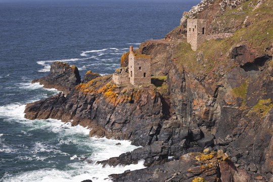 The Crown engine houses near to Botallack, Cornwall