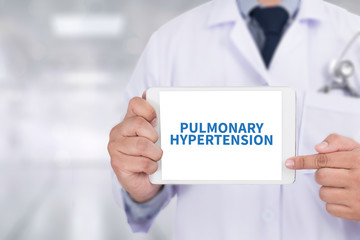 PULMONARY HYPERTENSION Medicine doctor hand working Professional