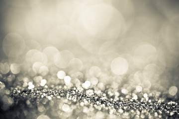 Blurred bokeh of Christmas lights