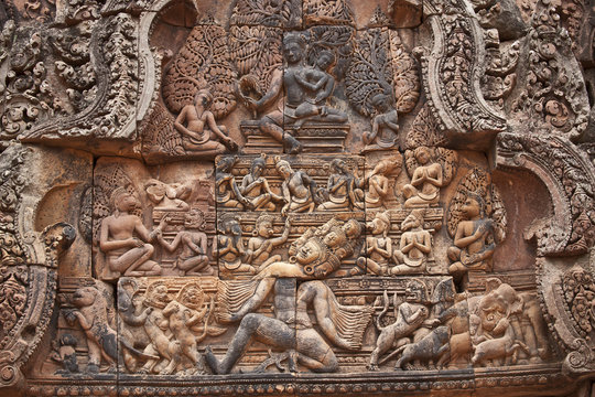 Banteay Srei Temple, Angkor, Siem Reap, Cambodia 