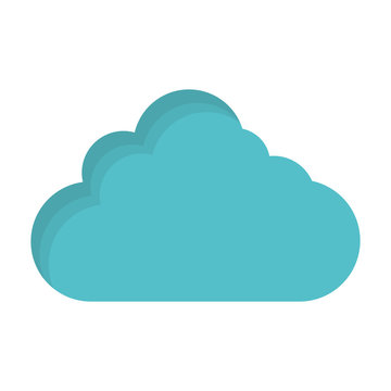 simple cloud icon image vector illustration design 