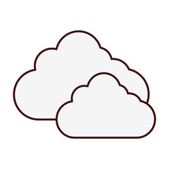 simple cloud icon image vector illustration design 