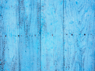 Fototapeta na wymiar Old blue painted timber wood texture