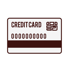 credit or debit card icon image vector illustration design 