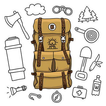 Brown travel bag