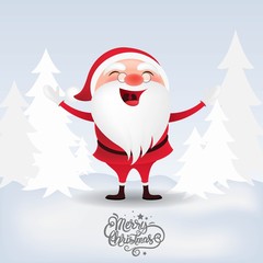 Cute Santa Claus icons, Cartoon character