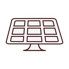 solar panel icon image vector illustration design 