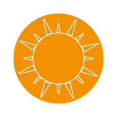 sun representation icon image vector illustration design 