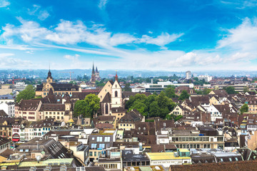 Fototapeta na wymiar Panoramic view of Basel
