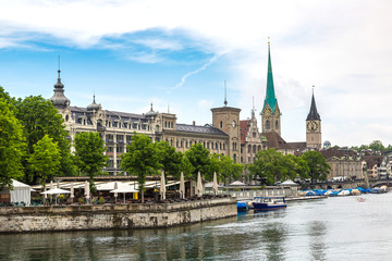 Fototapeta premium Historical part of Zurich