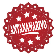 antananarivo grunge stamp on white background